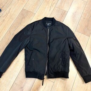 Lee Mathews Midnight Black Bomber Jacket